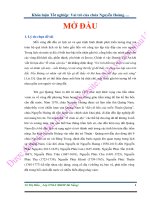 Khóa luận tốt nghiệp Lịch sử - Vai trò của chúa Nguyễn Hoàng đối với vùng đất Quảng Nam