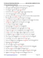 Hơn 500 câu BTTN Từ vựng