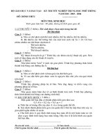 Đề thi TN THPT năm 2004