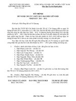 Đề nghị chuẩn y kết quả DHLĐ 2011-2012