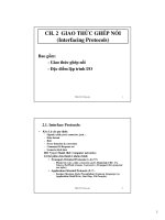 slike bài giảng kỹ thuật ghép nối máy tính - bùi quốc anh chương 2 giao thức ghép nối