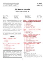 cold weather concreting