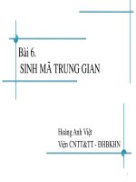 slike bài giảng chương trình dịch - hoàng anh việt chương 6 sinh mã mục tiêu