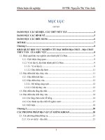 Báo cáo tốt nghiệp  biến đổi khoáng hóa cà mau