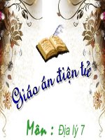 Bài 9: Hoạt động sản xuất nông nghiệp ở đới nóng