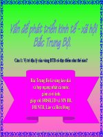 ÔN TẬP: BTB VÀ TÂY NGUYÊN