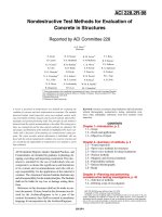 nondestructive test methods for evaluation of concrete in structures
