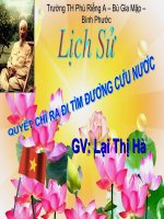 Lịch sử 5 thao giảng- Lại Thị Hà