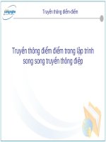 slike bài giảng tính toán lưới - nguyễn hữu đức bài 4 truyền thông điểm điểm trong lập trình song song truyền thông điệp
