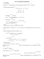 CÔNG CỦA LỰC ĐIỆN - HIỆU ĐIỆN THẾ