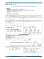 Giáo án đại số 9 chương I năm 2011 Nghệ An