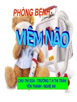 BÀI 14 PHÒNG BỆNH VIÊM NÃO
