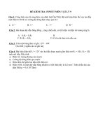 ĐỀ KT 15 PHÚT VL9 PHẦN ĐIỆN