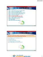 slike môn học sự cô phần mềm bài 6 an toàn hệ thống máy tính