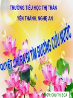 Lịch sử 5: Quyết chí ra đi tìm đường cứu nươc