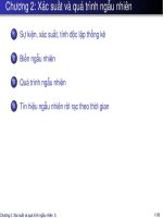 slike bài giảng cơ sở lý thuyết truyền tin - hà quốc trung chương 2xác suât và quá trình ngẫu nhiên