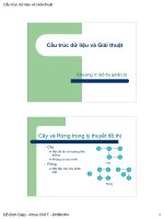 slike bài giảng cấu trúc dữ liệu và giải thuật - đỗ bích diệp chương 8c cấu trúc và đồ thị phần 2