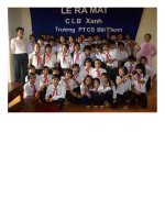 hinh ảnh HOẠT ĐỘNG câu lạc bộ xanh.