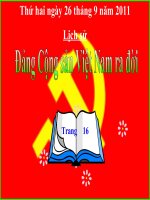 Tiết 7: Đảng Cộng sản Việt Nam