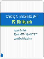 slike bài giảng cơ sở dữ liệu đa phương tiện - nguyễn thị oanh chương 4b tìm kiếm dl đptp2 dữ liệu ảnh
