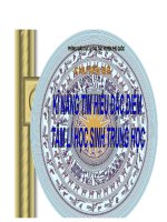 kĩ năng tìm hiểu đđ tâm lí HSTHCS