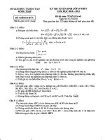 đề thi tuyển sinh 10 đồng tháp