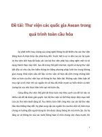 Thư viện các quốc gia Asean trong quá trình toàn cầu hóa