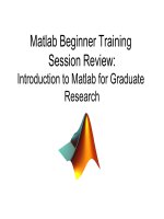 matlab beginner training
