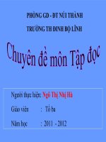 CHUYÊN ĐỀ TẬP ĐỌC 3 (11-12)