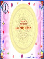 Bài 8: NHẬT BẢN(cực hay)