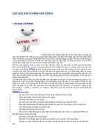 các quy tắc cơ bản của html5