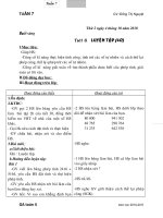 Giáo án lớp 4 tuần 7 năm 2011