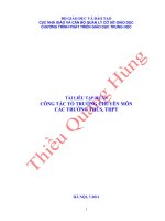 Tai lieu tap huan TTCM THCS - THPT 2011