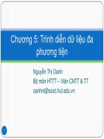 slike bài giảng cơ sở dữ liệu đa phương tiện - nguyễn thị oanh chương 5 trình diễn dữ liệu đa phương tiện