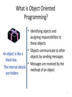 bài giảng chú giải trình hướng đối tượng bài 1