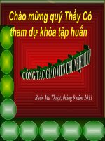 Chuyên đề GVCN_bài 2_xây dựng kế hoạch GVCN
