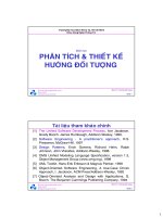 phân tích và thiết kế hướng đối tượng
