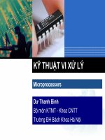 slike bài giảng kỹ thuật vi xử lý - dư thanh bình chương 5 nối ghép 8088 với bộ nhớ