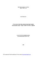 Ứng dụng phương pháp PCR phát hiện edwardsiella ictaluri trực tiếp từ mô cá bệnh