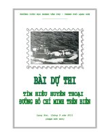 BÀI DỰ THI TÌM HIỂU 