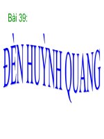 bai 39: ĐÈN HUỲNH QUANG