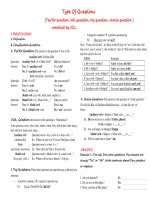 Exercise for Type of question