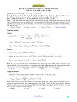 suy luan nhanh hoa dh 2011