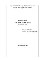 bai giang tin hoc (chuan)