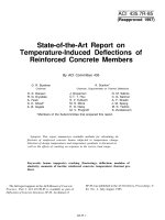 state-of-the-art report on temperature-induced deflections of reinforced concrete members