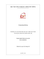 NGHIÊN CỨU GIẢI PHÁP KHO DỮ LIỆU THỜI GIAN THỰC ỨNG DỤNG TRONG HỆ THỐNG SIÊU THỊ