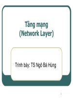 Bài giảng mạng máy tính Chương 7: Tầng mạng