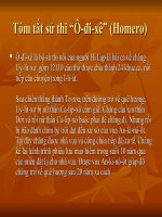 tóm tắt sử thi odixe