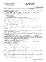 Đề và ĐA thi cđ lần 1 - lớp 12- 2011