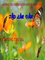 TLVăn: LT xây dựng đoạn văn kể chuyện